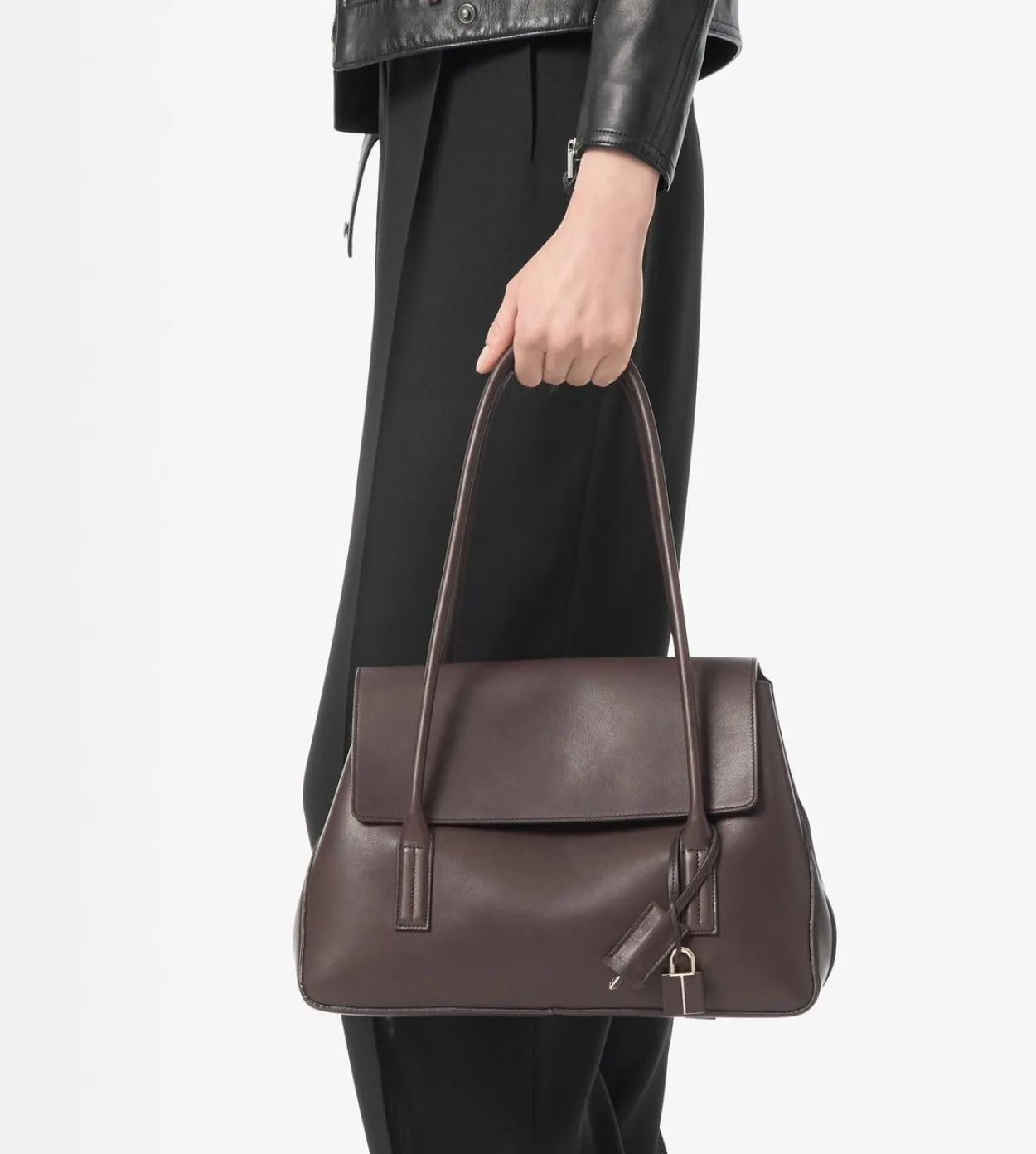 NATURAL LEATHER ECLIPSE MEDIUM SHOULDER BAG
