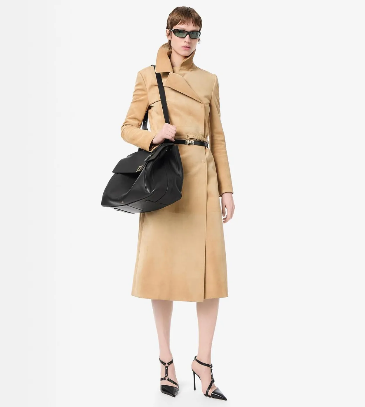 NATURAL LEATHER LARGE BESACE