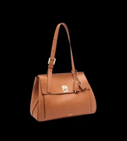 NATURAL LEATHER MEDIUM BESACE