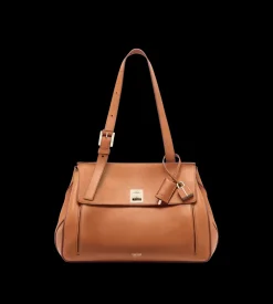 NATURAL LEATHER MEDIUM BESACE