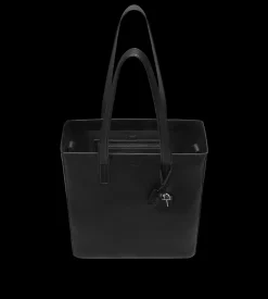 NATURAL LEATHER NORTH SOUTH TOTE