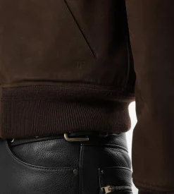NUBUCK SHEARLING FLIGHT BOMBER