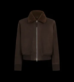NUBUCK SHEARLING FLIGHT BOMBER
