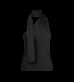 ONE SHOULDER TOP WITH SCARF DETAIL