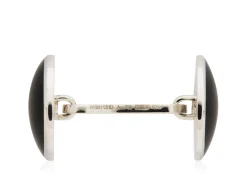 ONYX ROUND CUFFLINKS