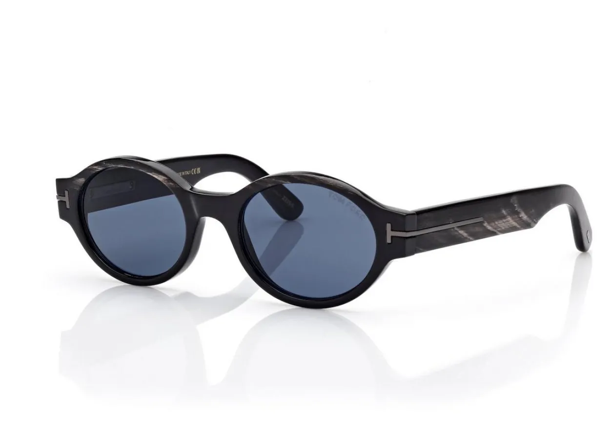 OVAL HORN SUNGLASSES