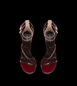 PATENT LEATHER ANKLE STRAP SANDAL