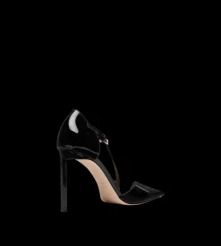 PATENT LEATHER ASYMMETRIC PUMP