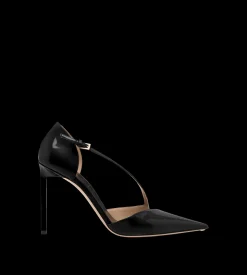 PATENT LEATHER ASYMMETRIC PUMP