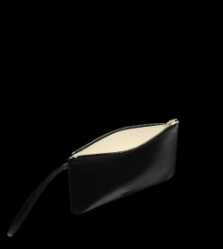 PATENT LEATHER BLADE ZIPPED WRISTLET POUCH