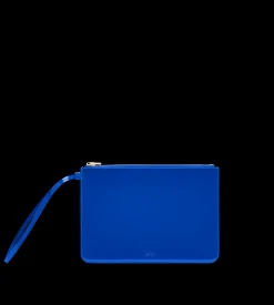 PATENT LEATHER BLADE ZIPPED WRISTLET POUCH
