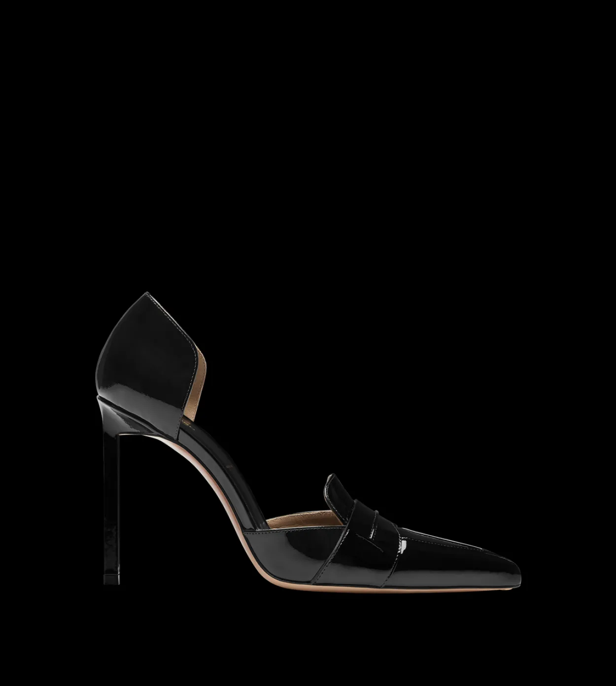 PATENT LEATHER EVA D'ORSAY PUMP