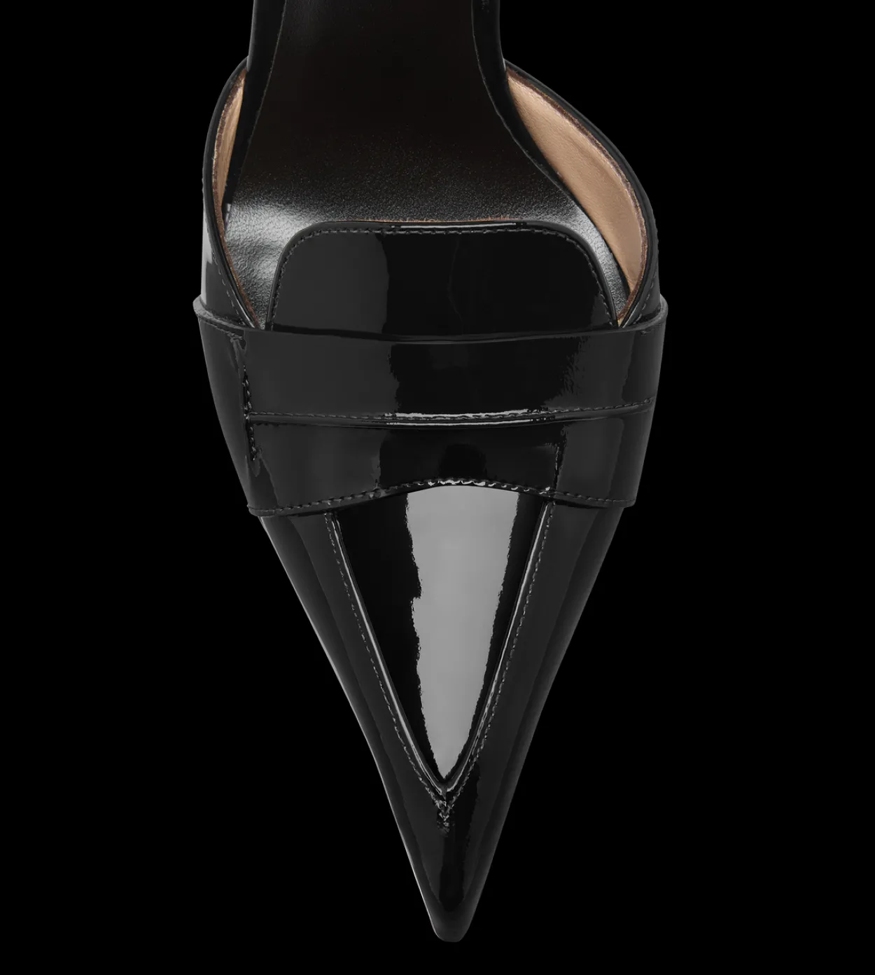 PATENT LEATHER EVA D'ORSAY PUMP