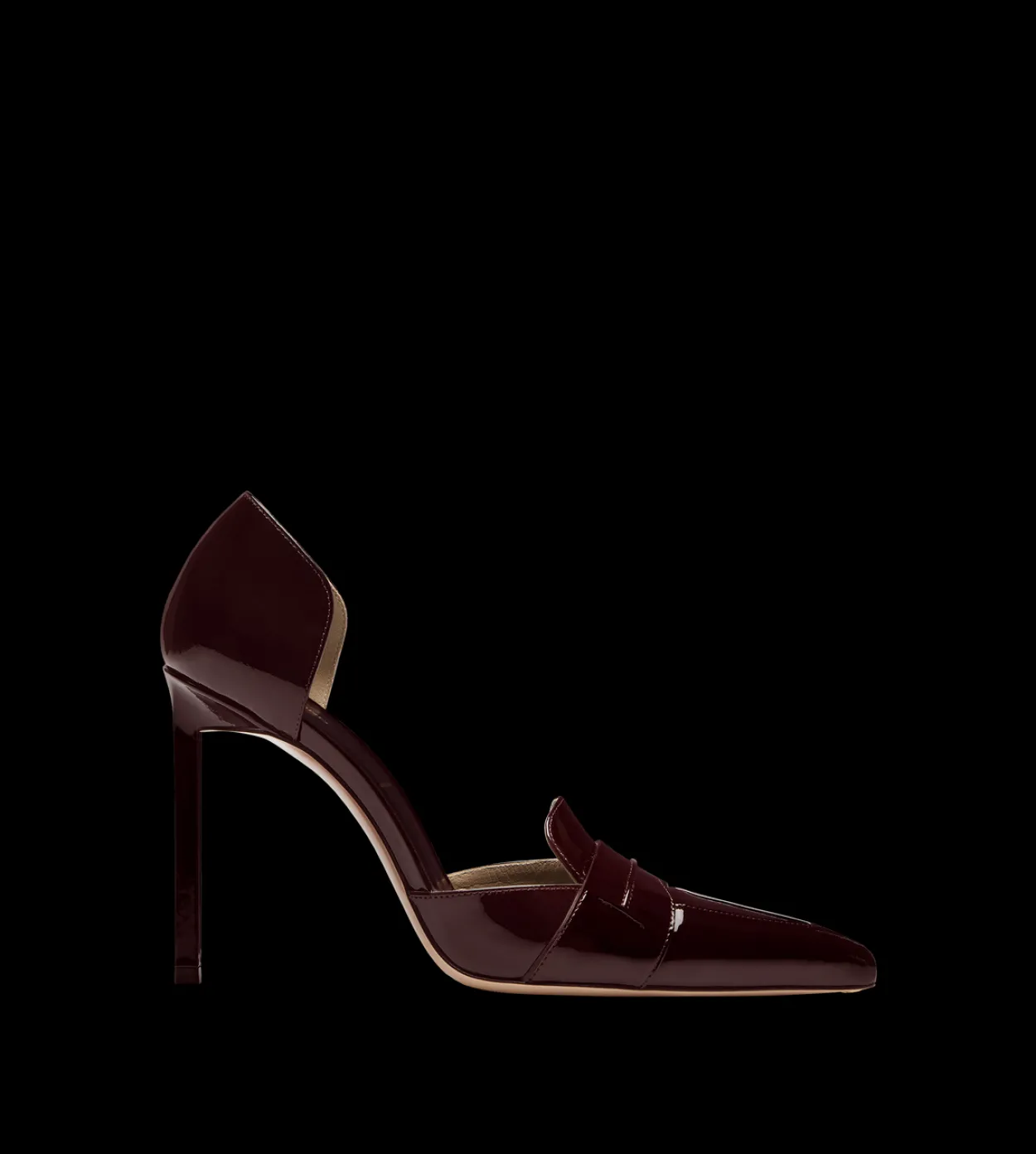 PATENT LEATHER EVA D'ORSAY PUMP