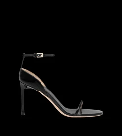 PATENT LEATHER VERTIGO ANKLE STRAP SANDAL