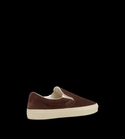 PERFORATED SUEDE JUDE SLIP ON SNEAKER