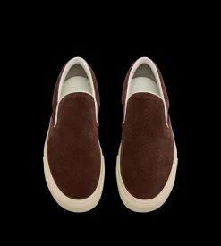 PERFORATED SUEDE JUDE SLIP ON SNEAKER