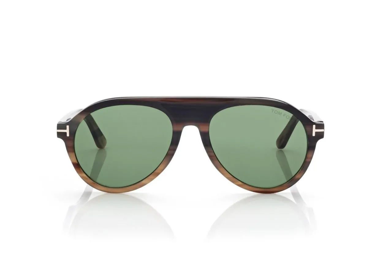 PILOT HORN SUNGLASSES