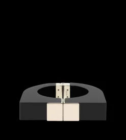 PLEXIGLASS AND BRASS DECO BRACELET