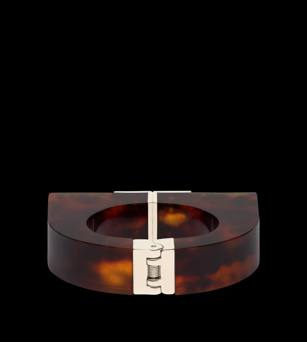 PLEXIGLASS AND BRASS DECO BRACELET