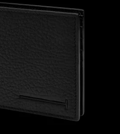 PRINTED DEER LEATHER ELONGATED T LINE CLASSIC BIFOLD WALLET