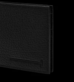 PRINTED DEER LEATHER ELONGATED T LINE MONEY CLIP WALLET
