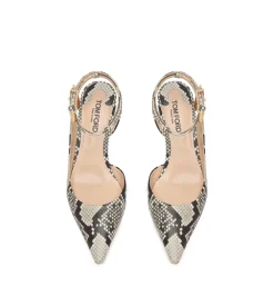 PRINTED PYTHON PADLOCK SLINGBACK