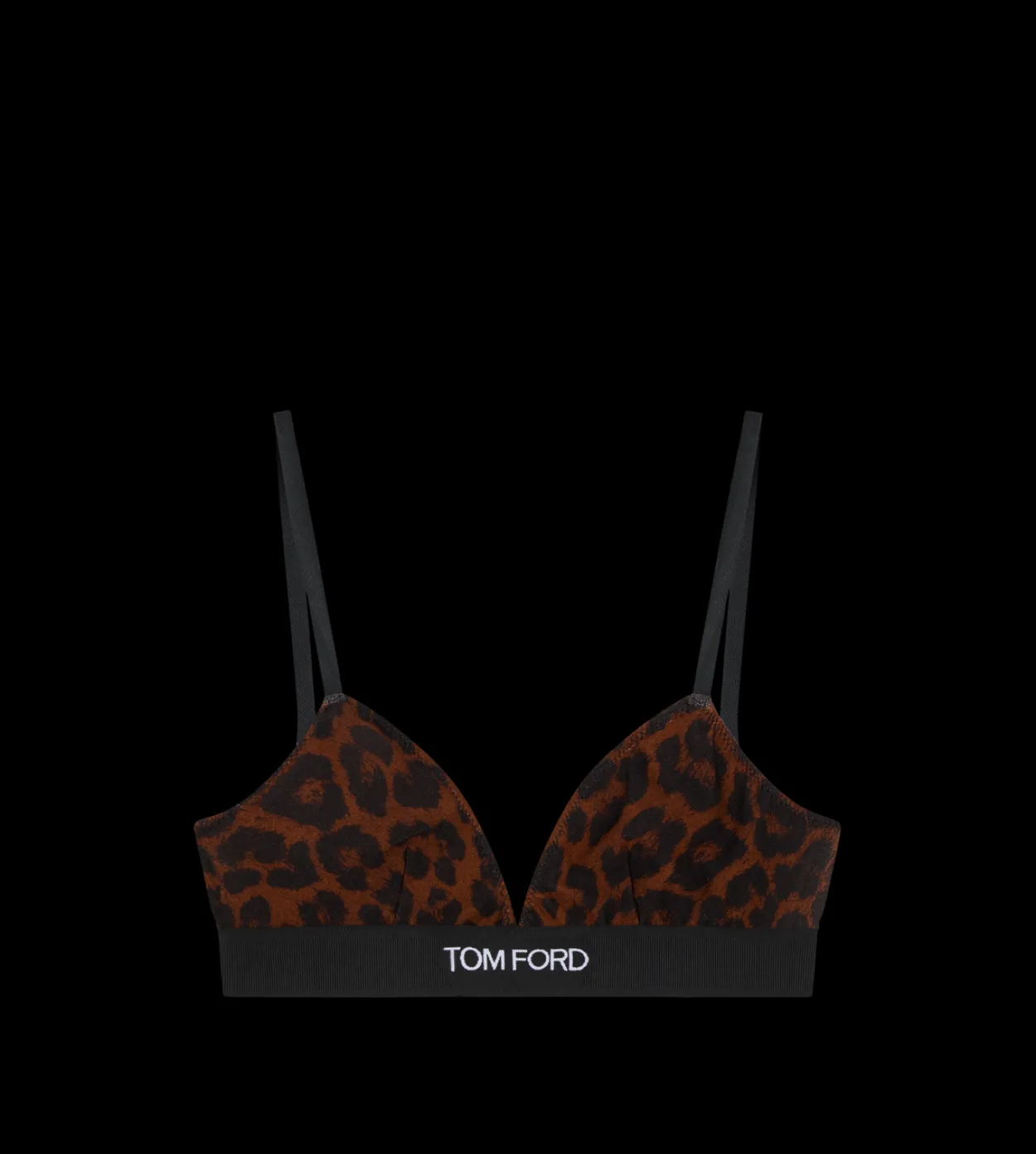 REFLECTED LEOPARD PRINTED MODAL SIGNATURE BRA