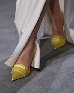 SATIN EVA D'ORSAY PUMP