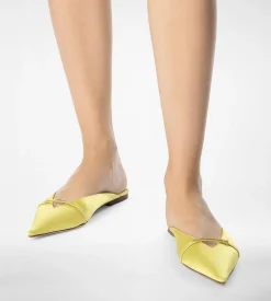 SATIN JULIANNE MULE