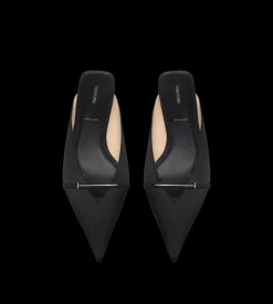 SATIN JULIANNE MULE