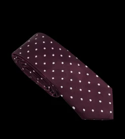SATIN POLKA DOT TIE