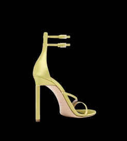 SATIN T ANKLE STRAP SANDAL