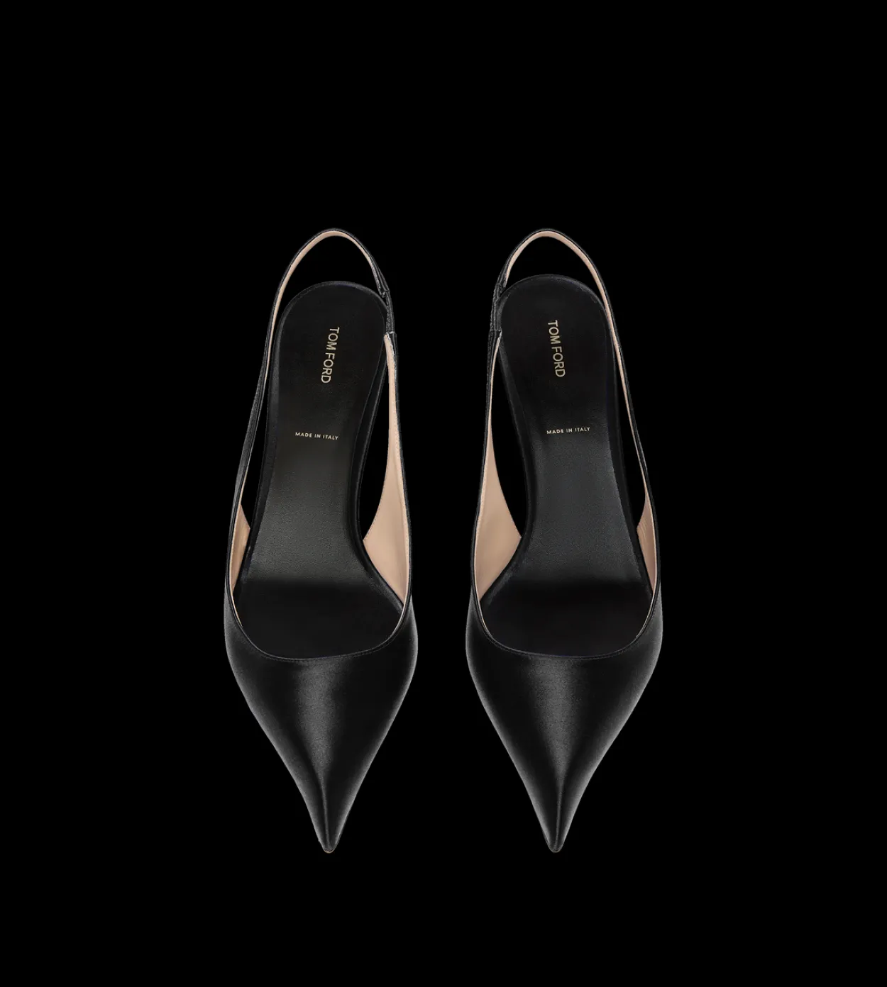 SATIN T SLINGBACK