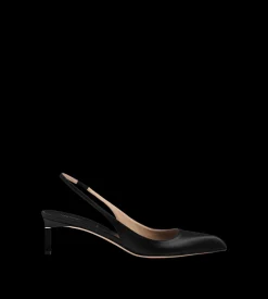 SATIN T SLINGBACK