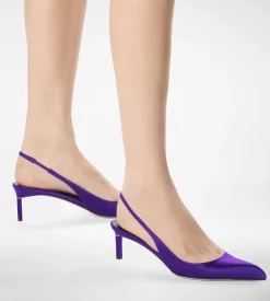 SATIN T SLINGBACK
