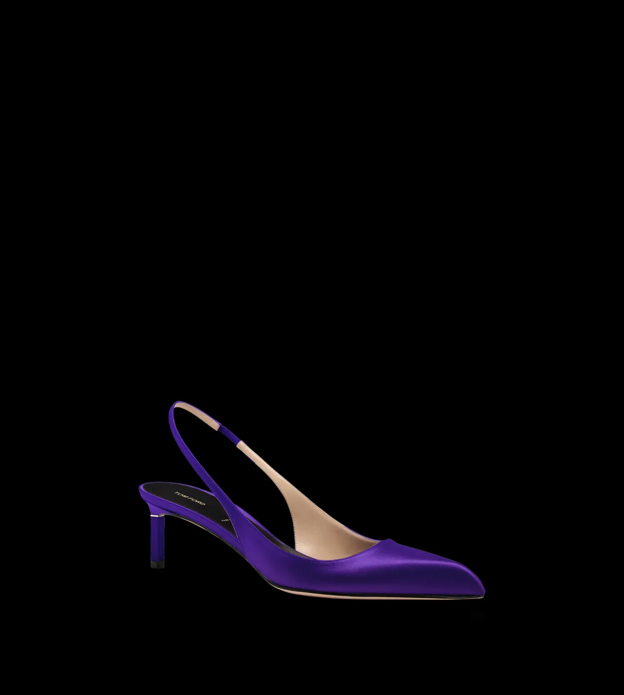 SATIN T SLINGBACK