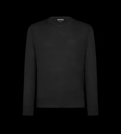 SEAMLESS ALPACA SILK CREW NECK