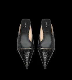 SEMI SHINY PRINTED PYTHON JULIANNE MULE