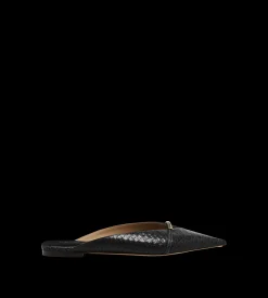 SEMI SHINY PRINTED PYTHON JULIANNE MULE