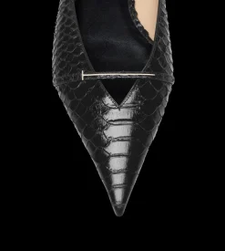 SEMI SHINY PRINTED PYTHON JULIANNE MULE