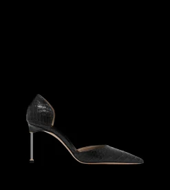 SEMI SHINY PRINTED PYTHON SPIRE D'ORSAY PUMP