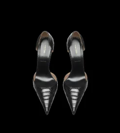 SEMI SHINY PRINTED PYTHON SPIRE D'ORSAY PUMP