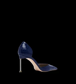 SEMI SHINY PRINTED PYTHON SPIRE D'ORSAY PUMP