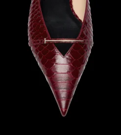SEMI SHINY PRINTED PYTHON JULIANNE MULE