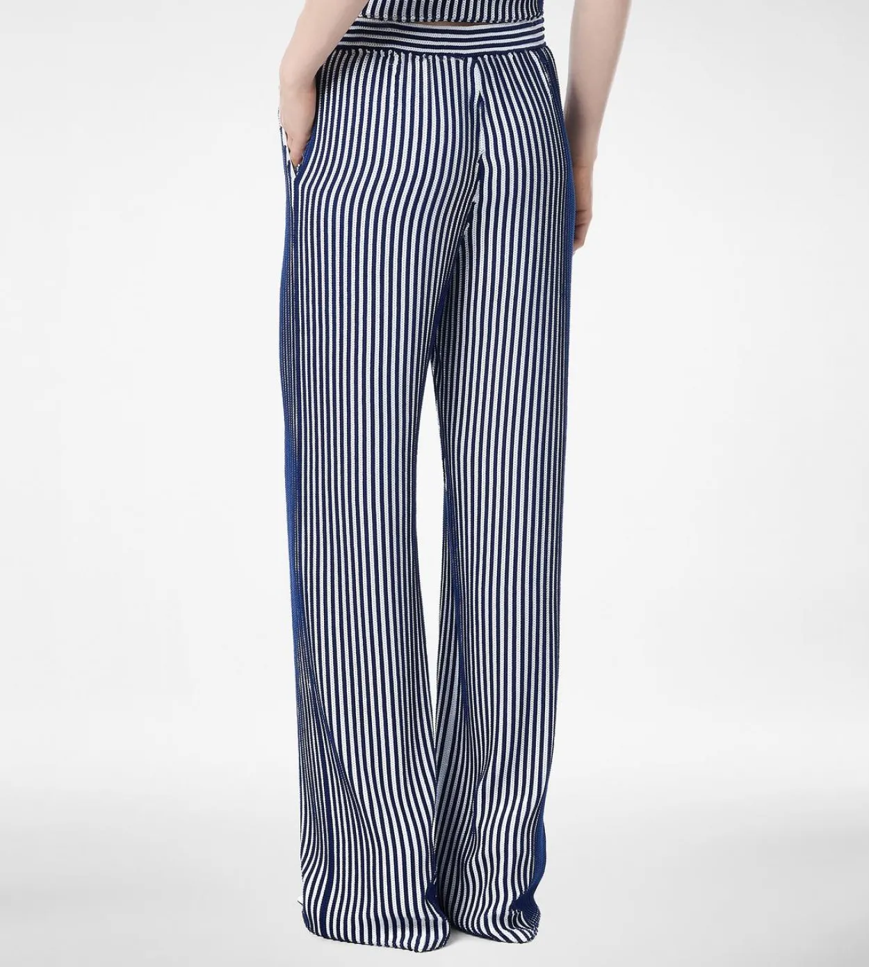 SEQUIN EMBROIDERED SILK GEORGETTE PANTS
