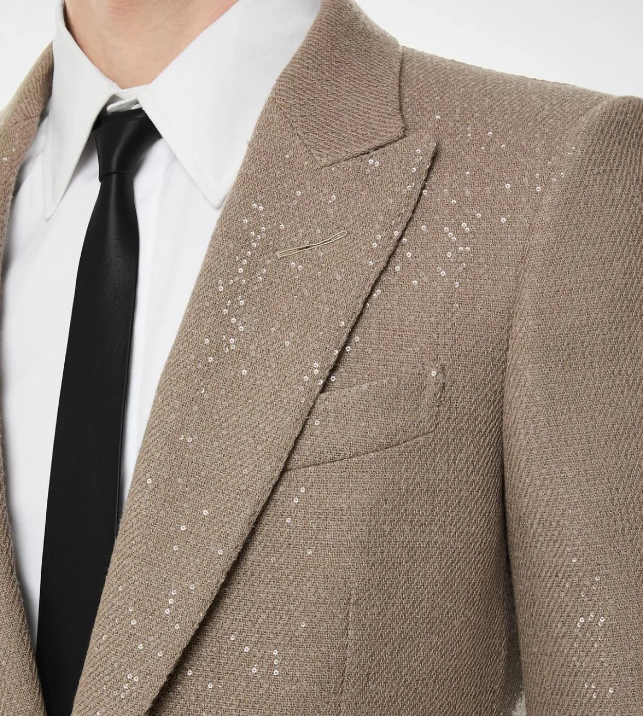 SEQUINED LIGHT BOUCLÈ JACKET