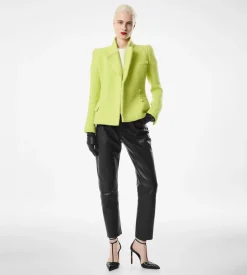 SEQUINED WOOL CASHMERE AND SILK BLEND TWEED WRAP JACKET