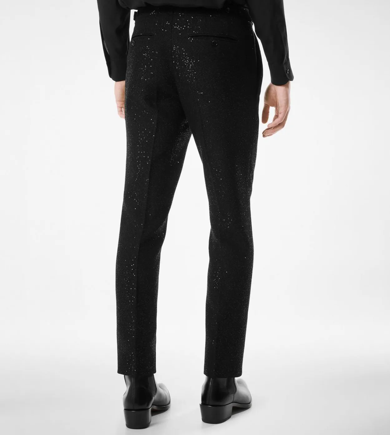 SEQUINS LIGHT BOUCLÈ PANT