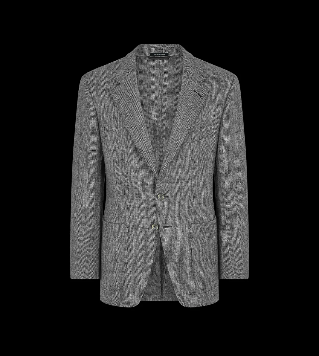 SHARKSKIN HERRINGBONE DOUBLE SPLITTABLE JACKET